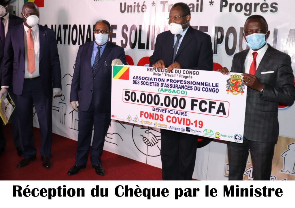 The NSIA Group, through its Congolese subsidiaries, makes a donation of 20,000,000 envelopes for the fight against COVID-19 through the PROFESSIONAL ASSOCIATION OF INSURANCE COMPANIES OF CONGO.