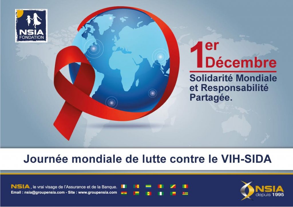 1er décembre, date marquant la journée mondiale de lutte contre le sida, NSIA apporte son soutien aux personnes vivant avec le VIH et salue toutes les actions de prévention, d’information et de sensibilisation sur le VIH/SIDA.